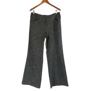 Women’s Antonio Melani Gray Textured Dress Pants Size 10 Flat Front Career